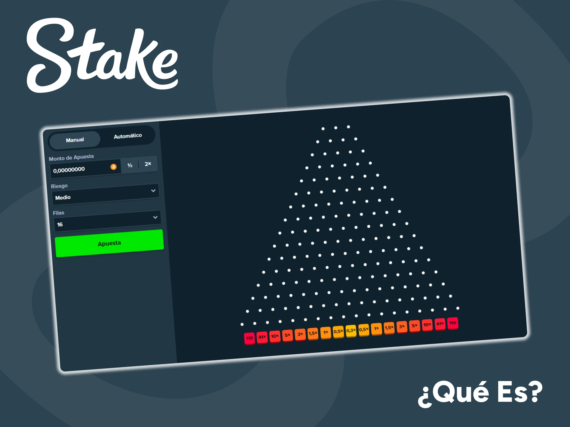 Consulte los detalles sobre el juego Plinko de Stake Originals.