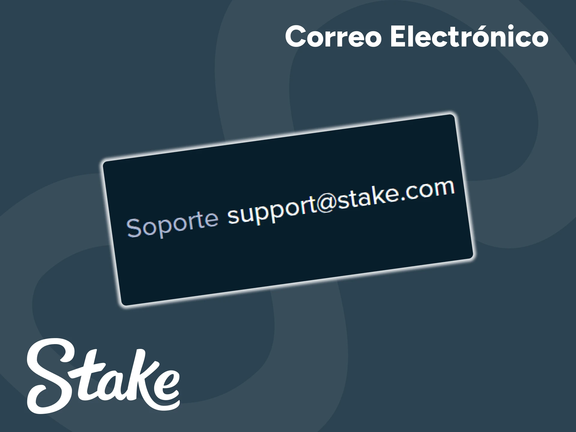 Utiliza el correo electrónico para obtener ayuda del servicio de asistencia de Stake.