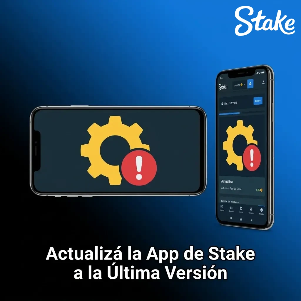 Actualización automática de la app PWA de Stake en dispositivo móvil con la última versión disponible