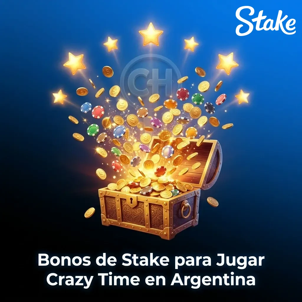 Bonos y promociones de Stake para jugar Crazy Time en Argentina con premios de hasta 150.000 USD