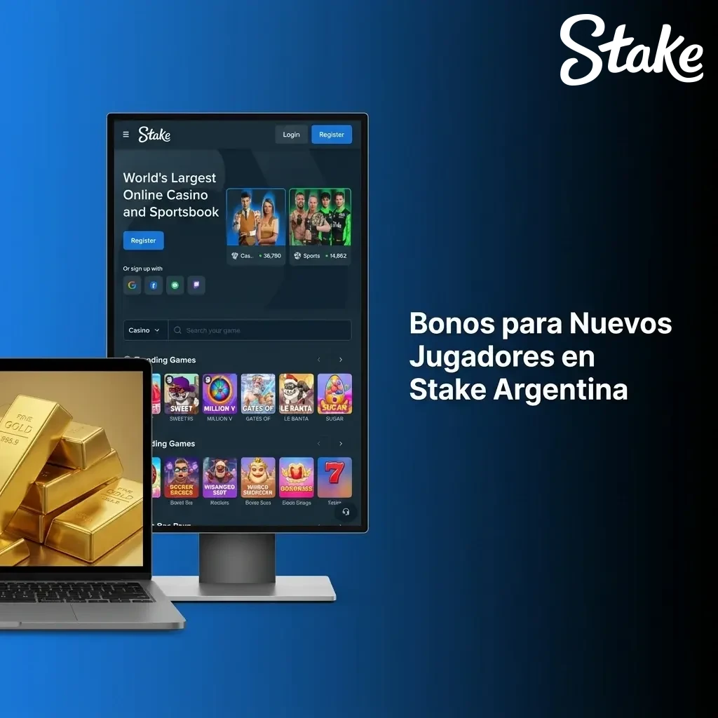 Bonos para nuevos jugadores en Stake Argentina: sorteos, carreras diarias y ruleta con premios en USD.