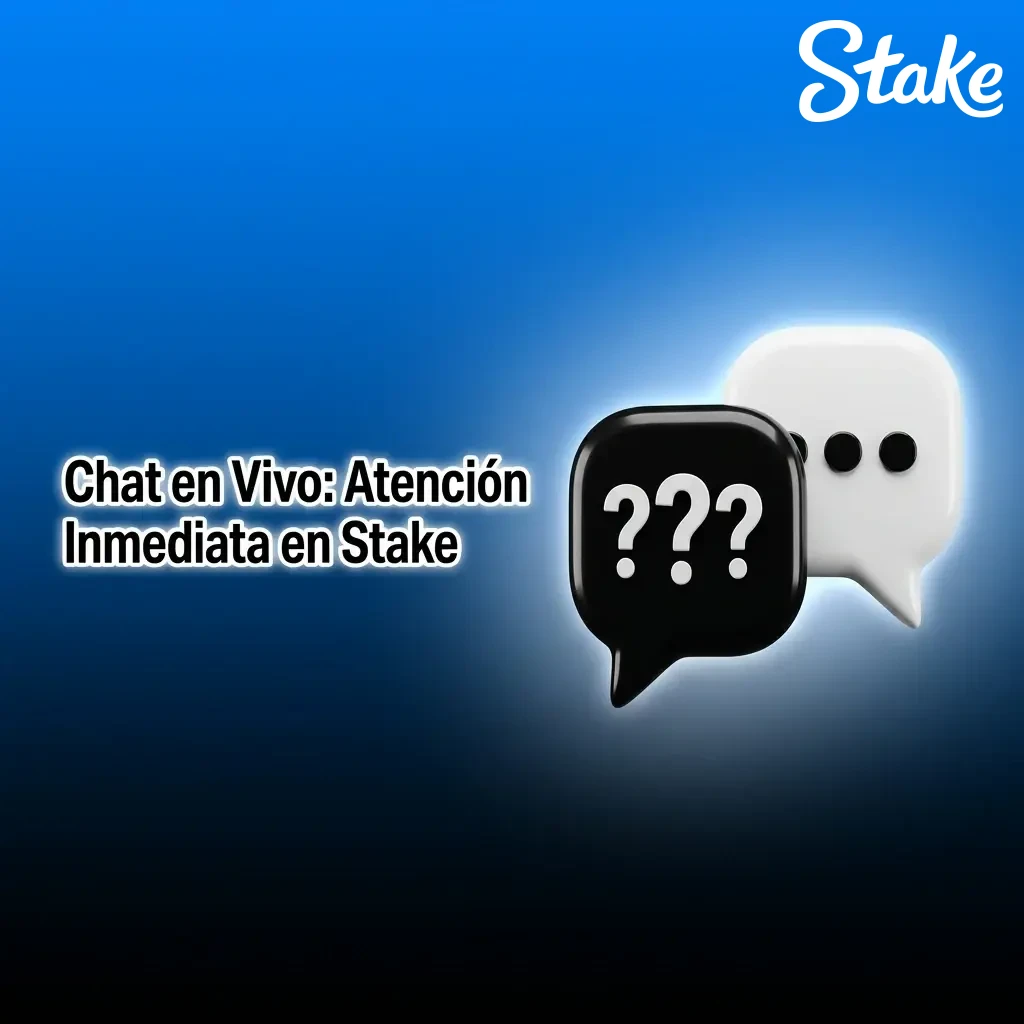 Chat en vivo de Stake para atención al cliente inmediata, disponible en la esquina inferior derecha del sitio web oficial