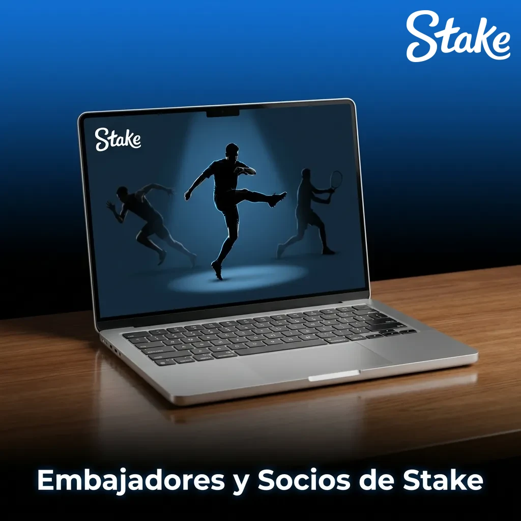 Stake brand ambassadors including UFC, Drake, Sergio Agüero, and F1/soccer teams for global marketing partnerships