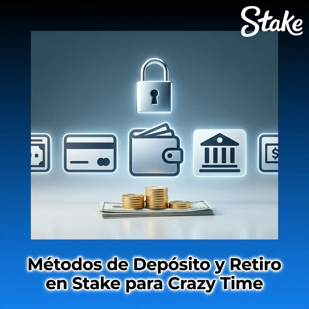 Métodos de depósito y retiro en Stake para Crazy Time: cripto, tarjetas y transferencias bancarias Argentina
