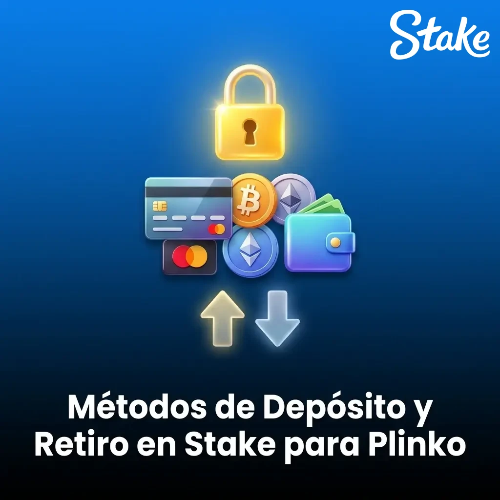 Métodos de depósito y retiro en Stake para Plinko: tarjetas, criptomonedas y billeteras digitales