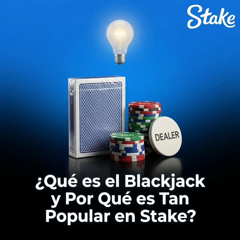Jugador de blackjack en Stake apuntando a 21 puntos con variantes clásicas, europeas y en vivo disponibles