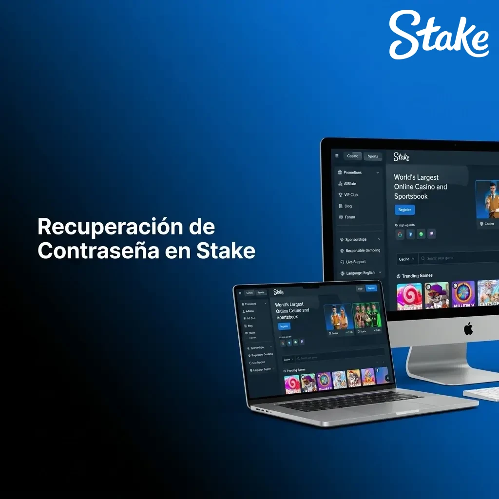 Pasos para recuperar contraseña en Stake: accedé al inicio de sesión, seguí el proceso por correo y creá una nueva clave.