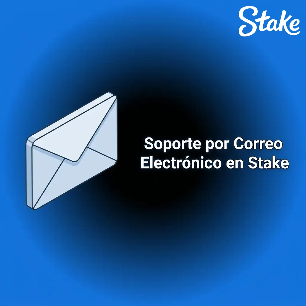 Soporte por correo electrónico en Stake: contacto oficial para consultas con documentación adjunta y seguimiento formal.