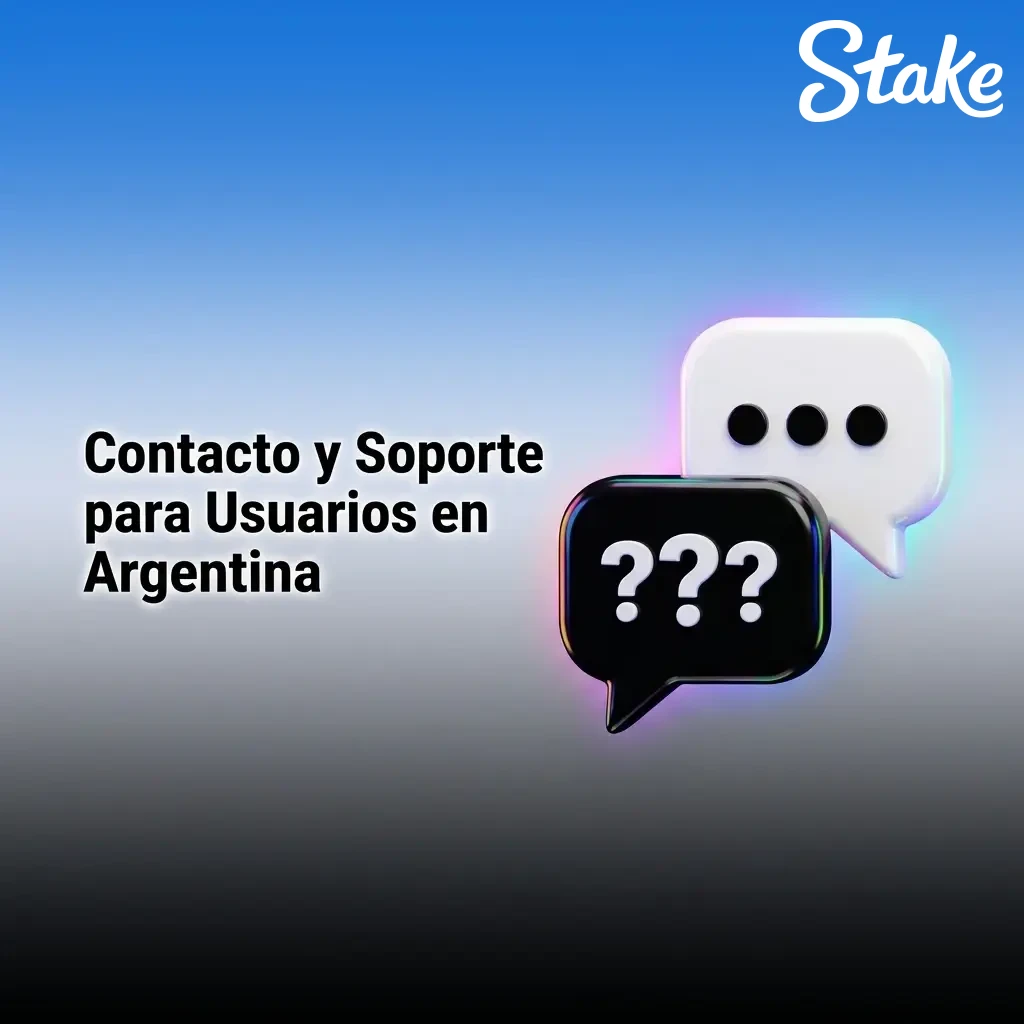 Equipo de soporte Stake Argentina disponible 24/7 por chat, email, centro de ayuda y redes sociales