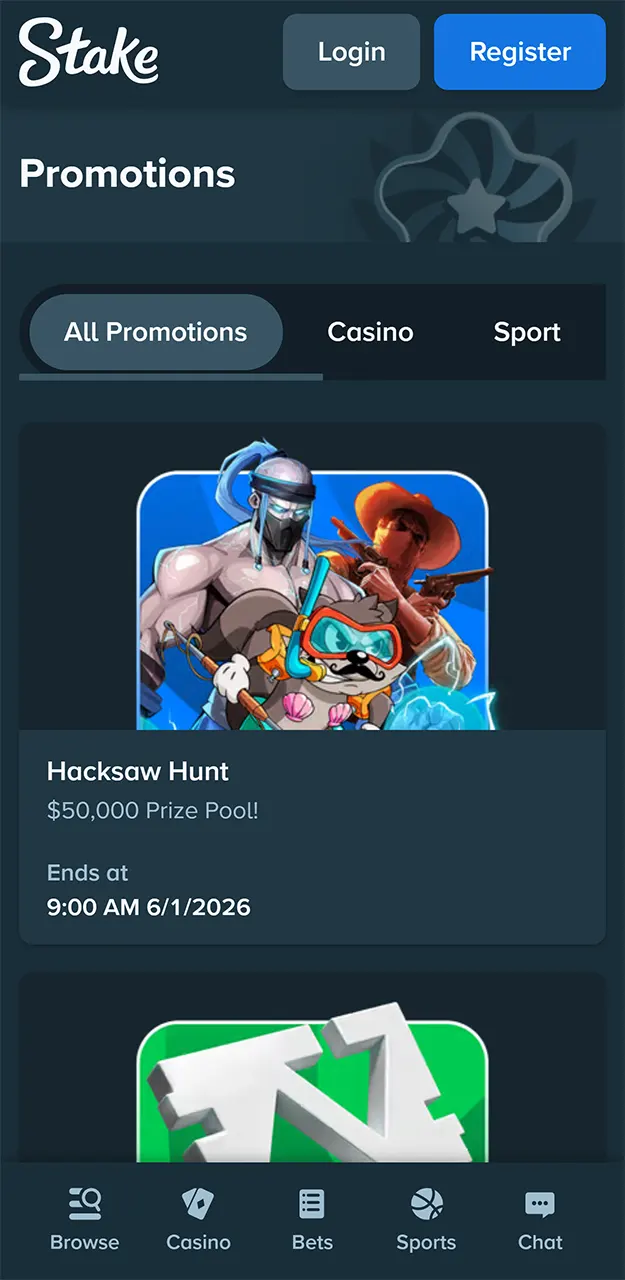 Take advantage of available bonuses on Stake.