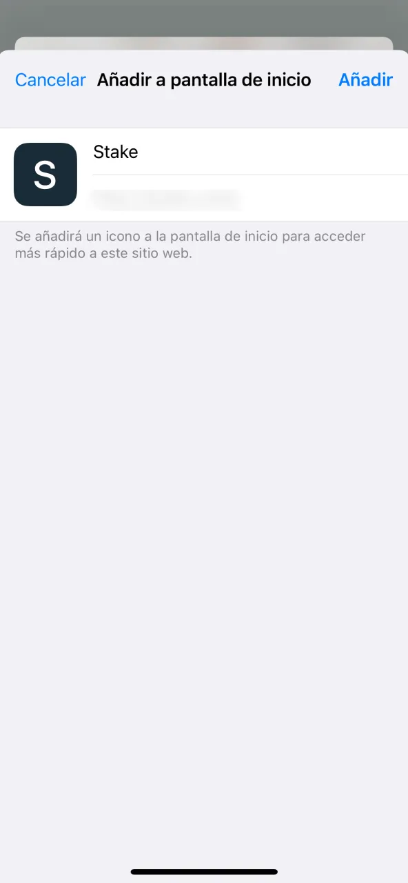 Stake inicio asignar nombre y generar acceso en pantalla.