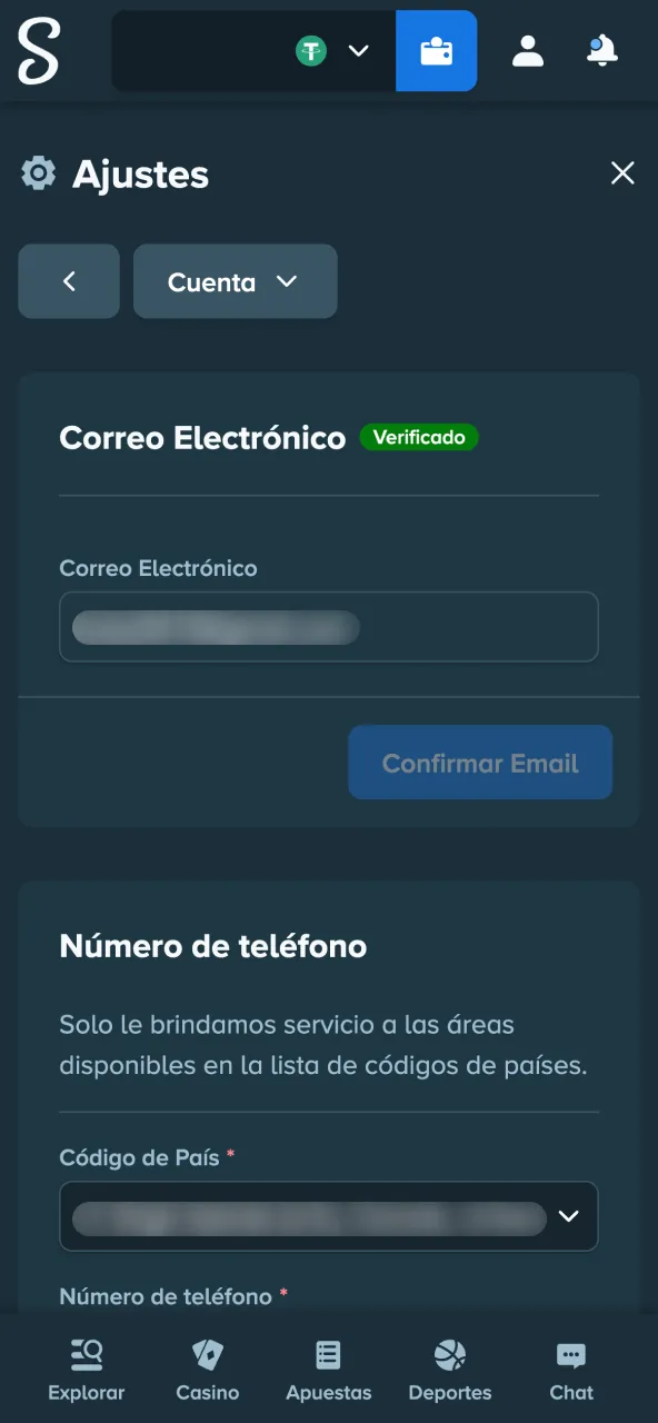 Confirmar email y activar cuenta con enlace de Stake.
